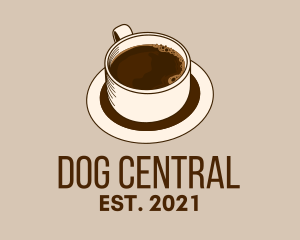 Dark Coffee Line Art logo design