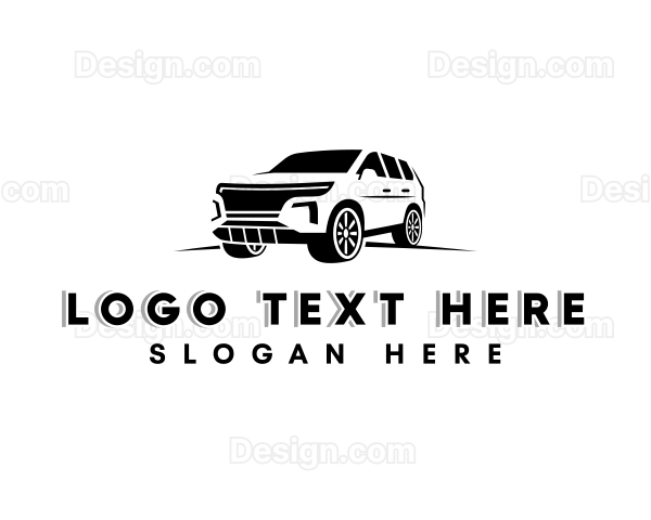 SUV Car Transportation Logo