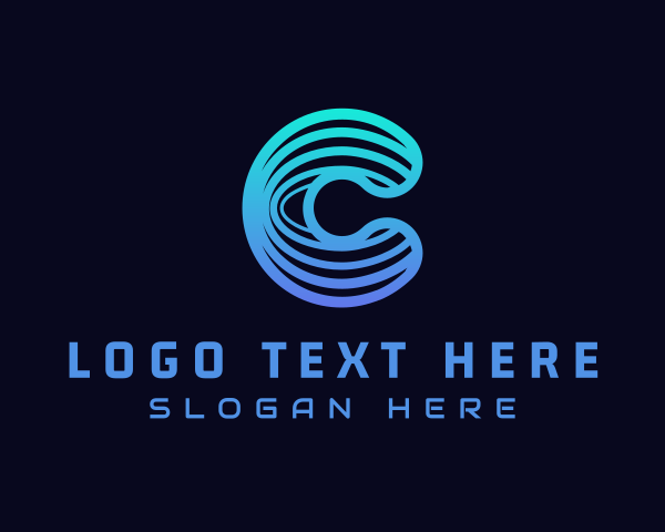 Letter C logo example 2