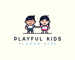 Kids Playful Daycare logo design