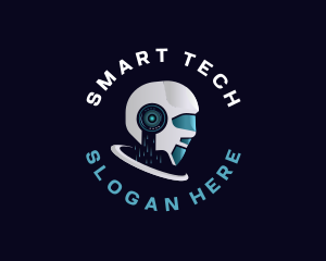 Artificial Intelligence Robotics Technology logo design
