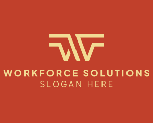 Stripe Line Wing Business logo design