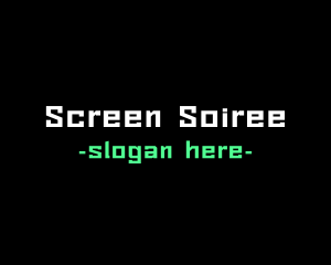 Arcade Screen Font logo design