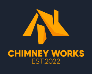 Yellow Chimney Roof  logo