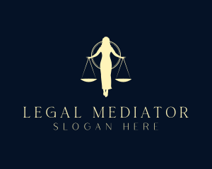 Female Scale Law Firm logo design