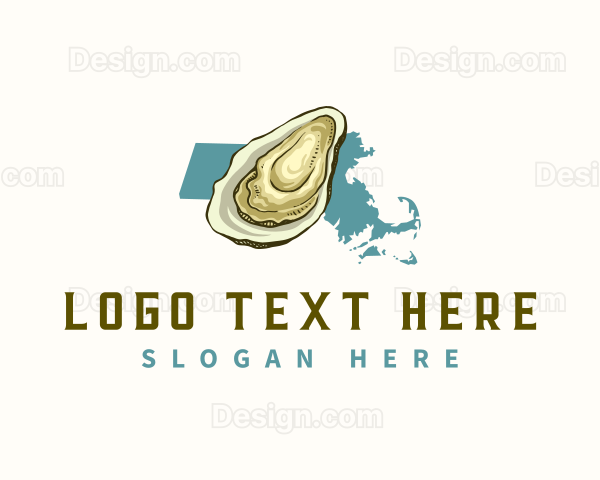 Massachusetts Oyster Seafood Logo