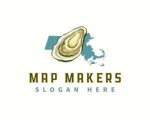 Massachusetts Oyster Seafood logo design