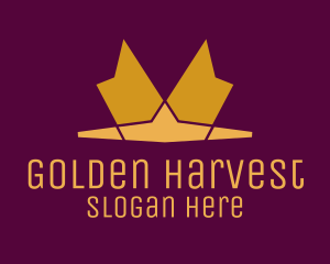 Golden Royal Tiara logo design