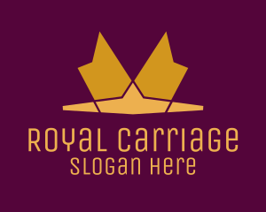 Golden Royal Tiara logo design