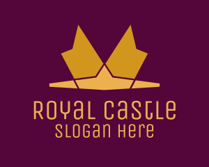 Golden Royal Tiara logo design