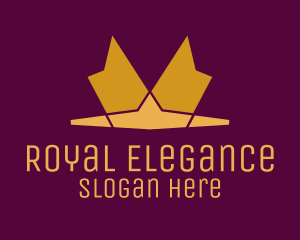 Golden Royal Tiara logo design