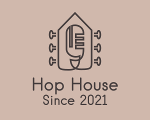 Guitar Mic House  logo design