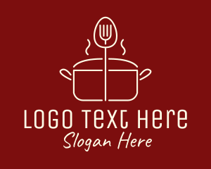 Minimalist Cooking Pot  logo design