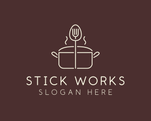 Minimalist Cooking Pot  logo design