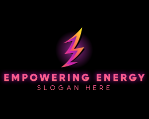 Power Lightning Energy logo design