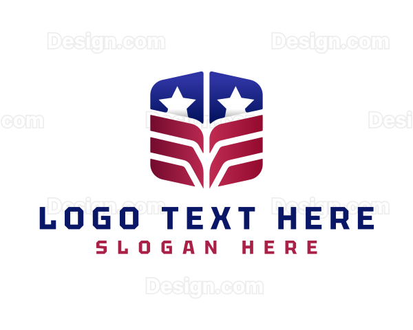 American Country Flag Logo