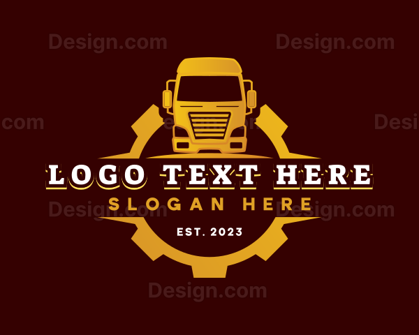 Truck Logistics Automotive Logo