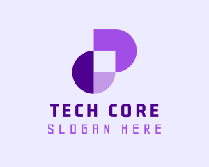 Geometric Tech Startup logo design