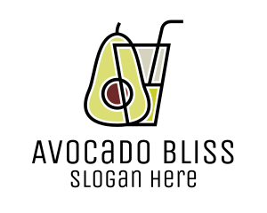 Avocado Smoothie Drink logo