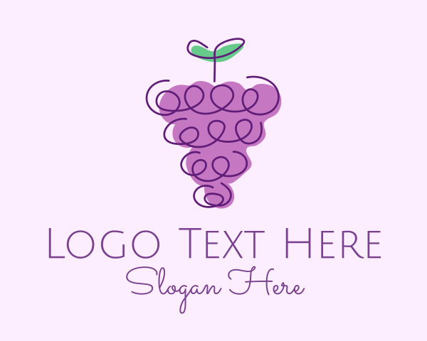 Grape logo example 3