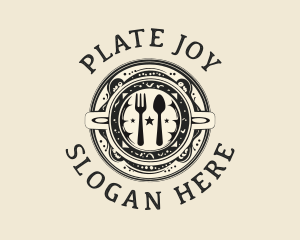 Organic Kitchen Food Plate logo