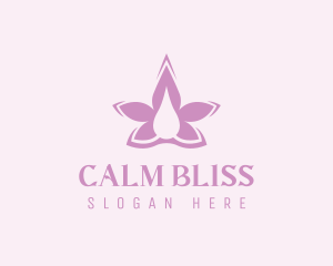 Flower Lavender Oil logo design