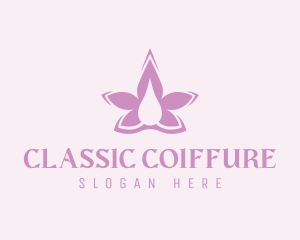 Flower Lavender Oil logo design