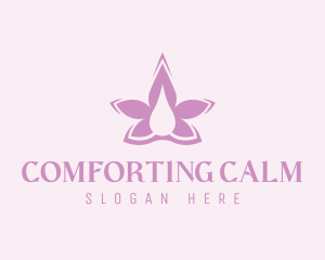 Flower Lavender Oil logo design