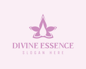 Flower Lavender Oil logo design