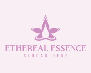 Flower Lavender Oil logo design