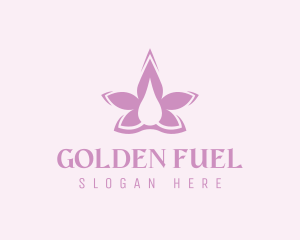 Flower Lavender Oil logo design