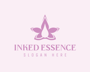 Flower Lavender Oil logo design