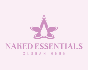 Flower Lavender Oil logo design