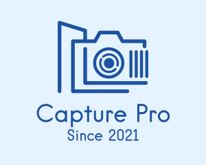 Camera Building Photographer logo design