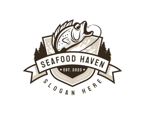 Fishing Seafood Restaurant logo design