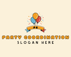 Party Banner Celebration logo design