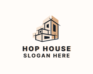 House Architectural Builder logo design