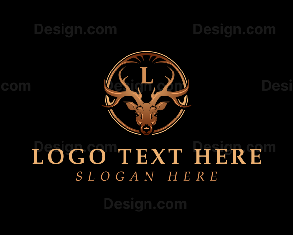 Luxury Deer Antler Logo