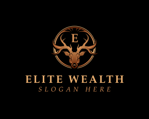 Luxury Deer Antler logo design