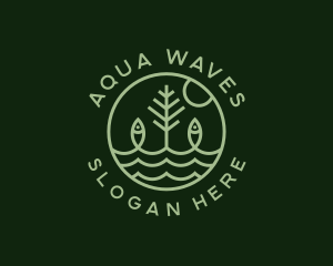 Tree Fish Waves logo