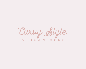 Pink Cursive Wordmark logo design