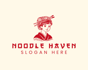 Japanese Ramen Noodle logo design