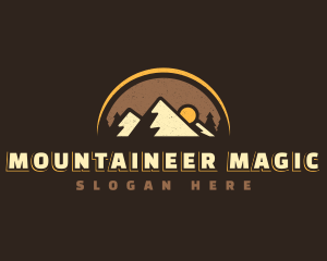 Mountain Sun Forest logo design