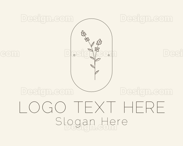 Garden Flower Plant Logo