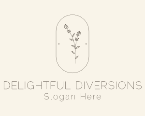 Garden Flower Plant logo design