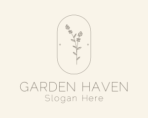 Garden Flower Plant logo design