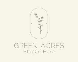 Garden Flower Plant logo design