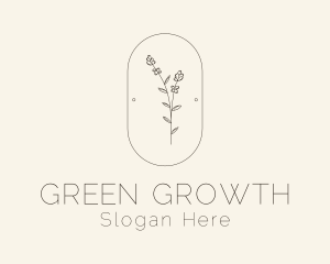 Garden Flower Plant logo design