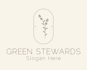 Garden Flower Plant logo design