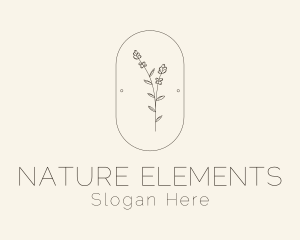 Garden Flower Plant logo design